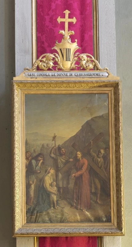 Via Crucis - Gesù consola le donne di Gerusalemme, 1896, 1897, chiesa della Trasfigurazione di N.S.G.C., Breno (BS)
